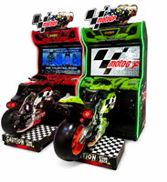 Machine de jeu d'arcade DX Racing d'occasion, simulateur de conduite monopluje à monnayeur, lumières LED, pour centres de divertissement commerciaux (FEC), en métal