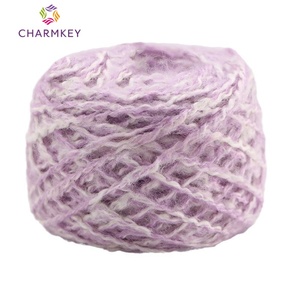 Charmkey 2025 Mới Nhất Sợi Fancy Mohair Pha Trộn <span class=keywords><strong>Interlaced</strong></span> Chải Sợi Cho Tay Đan Và Crochet - Product Image 5