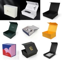 Boîte cadeau rigide pliable magnétique verte personnalisée, impression recto-verso, finition mate, avec logo personnalisé
