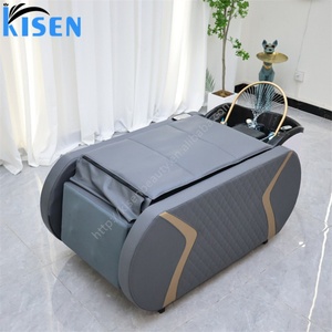 เตียงนวดสระผมดีไซน์ใหม่ Kisen รุ่นพิเศษ ทนทานอเนกประสงค์ เก้าอี้สปาหัวไฟฟ้าสำหรับร้านเสริมสวย - Product Image 4