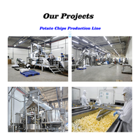 Ligne de production de chips de pommes de terre à grande échelle 1000 kg/h, machine automatique de fabrication de chips pour usine de transformation de chips
