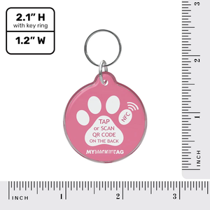 Étiquettes RFID en époxy pour porte-clés NFC NTAG213 125kHz, étanches/résistantes aux intempéries, pour identification d'animaux de compagnie (chien) - Product Image 3
