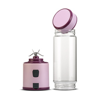 Presse-agrumes personnel rechargeable d'apparence classique, mini-mélangeur portable avec mélangeur à 6 lames, vente en gros d'usine