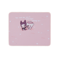 Prix attractif mignon tapis de souris en caoutchouc Surface de glisse lisse 2mm/3mm/4mm épaisseur couleur unie blanc bureau dessin animé gratter