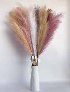 AF1004 Offre Spéciale 120cm longueur soie plume artificielle peluche pampa herbe à vendre - Product Image 3