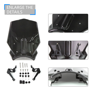 Parabrisas Delantero para Motocicleta <span class=keywords><strong>HONDA</strong></span> CB125R CB250R CB300R 2018-2026, Pantalla Protectora Contra el Viento, Deflector de Viento <span class=keywords><strong>CB</strong></span> 125R 250R <span class=keywords><strong>300R</strong></span> - Product Image 6