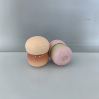 Vente en gros de pots de fard à joues liquide en forme de champignon en plastique de 5ml avec pinceau en silicone emballage de maquillage de bouteille de brillant à lèvres de luxe de 5g