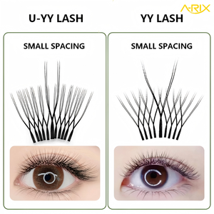 Extensiones de Pestañas A-RIX en Forma de U YY, Suaves, Negras Mate, Estrechas y Paralelas, para Artistas de Pestañas y Salones de Belleza - Product Image 1