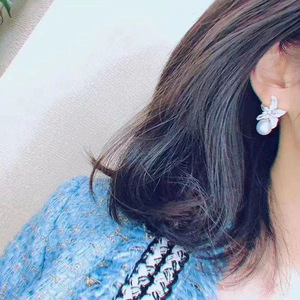 Orecchini a Cerchio con Perle e Stelle Marine per Donne, Stile Principessa, Eleganti Accessori per Orecchie da Indossare Quotidianamente - Product Image 5
