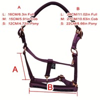 Collier de tête pour cheval - Une harnaisse élégante avec une sangle réglable et une poignée antidérapante, idéale pour le dressage et le saut d'obstacles