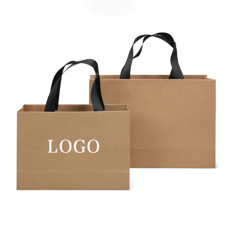 Benutzer definierte Kosmetik Shopping Verpackung Seidenband Griff Luxus Holo graphic Papier Geschenkt üten mit Ihrem eigenen Logo gedruckt