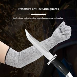 Protector de brazo de muñeca anticorte HPPE de nivel 5 de alta calidad con mangas protectoras de extensión de guantes para seguridad en el trabajo - Product Image 2