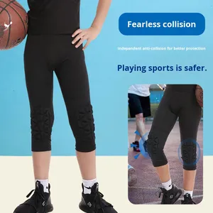 Celana Ketat Basket Anak-anak Uniseks Satu Potong Pinggang Elastis Anti-tabrakan Menyerap Kelembapan Latihan Kebugaran Musim Panas - Product Image 2