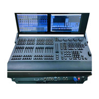Console de contrôle d'éclairage DMX sur PC avec Fader Wing pour éclairage de scène à têtes mobiles