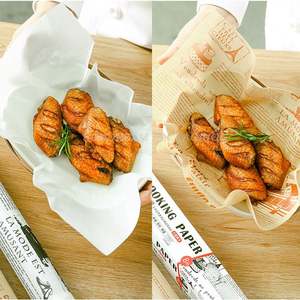 Papier d'emballage <span class=keywords><strong>pour</strong></span> hamburgers, papier ciré de qualité alimentaire, personnalisé avec logo et taille, résistant à la graisse, <span class=keywords><strong>pour</strong></span> la viande de charcuterie - Product Image 3