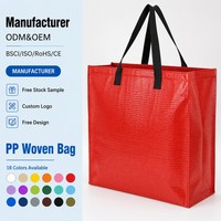 Sac à linge robuste en PP tissé avec fermeture éclair, logo personnalisé, imperméable, réutilisable, écologique, pour le rangement domestique, fournisseur en gros
