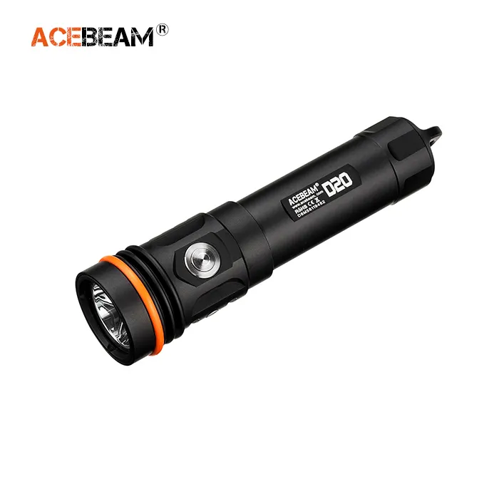 New Ace D20 XHP35 2700Lumens LED Light Diving Flashlight ,21700/18650 direct charge battery 5200mah underwater torch