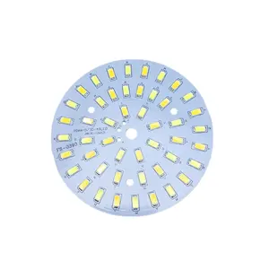 Carte mère en aluminium Led ronde, panneau pour éclairage Led, PCB Al PCB et Alpha Dob, 25W 30W 40W, 12V, 5630