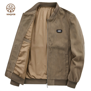 MAQVOB Factory EU US Size High Quality Custom Casual Zipper Plus-Size <strong>Men</strong> <strong>s</strong> Clothing Workwear Bomber Corduroy <strong>Coat</strong> Jacket - Product Image 1