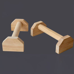 Paralelas de madera OEM para flexiones y manos al suelo, soporte vertical sólido para gimnasia - Product Image 3