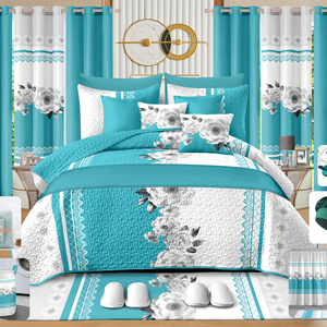 Set di Lenzuola e Biancheria da Letto con Stampa di Nuovo Design - Vendita all'Ingrosso - Qualità Premium - Set da Bagno Incluso - Product Image 1
