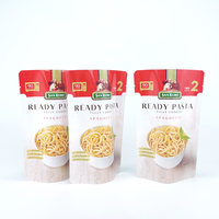Logo personnalisé pochette debout de qualité alimentaire de haute qualité sac d'emballage thermoscellé pour pâtes spaghetti