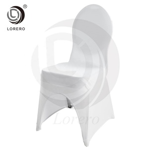 Coprisedia Elasticizzato Iycra con Arco Frontale Bianco e Schienale Rotondo <span class=keywords><strong>per</strong></span> Matrimoni, Feste e Banchetti - Product Image 2