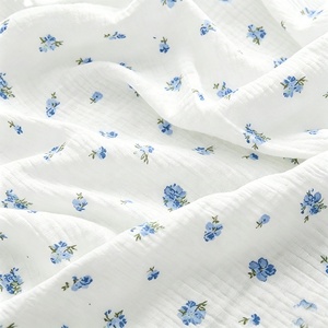 Tissu double gaze 100% coton doux certifié GOTS biologique pour chemises de bébé - Product Image 2