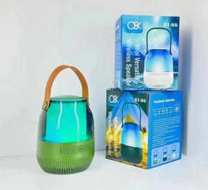 Mini Portable <b>Speaker</b> LED Light <b>Wireless</b> Microphone Karaoke Audio <b>Speaker</b> for Indoor Camping - Product Image 1