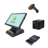 Système de point de vente tactile plat RUINAI RN-D12 15 pouces avec Wi-Fi 6, écran tactile capacitif, système d'exploitation Windows/Android, caisse enregistreuse pour restaurant 1
