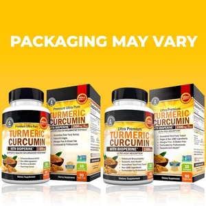 Kapsul Kurkumin kunyit suplemen 1500mg dengan jahe organik 95% curcuminoid BioPerine kapsul Herbal lada hitam - Product Image 3