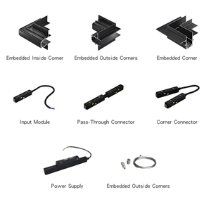 Bán Buôn Từ Thông Minh <span class=keywords><strong>COB</strong></span> Thay Đổi Độ Sáng Bề Mặt Lõm Mặt Dây Chuyền 48V Tại Chỗ Tuyến Tính Hệ Thống Đường Sắt Ánh Sáng Từ Tính Dẫn Theo Dõi Hệ Thống Ánh Sáng - Product Image 4