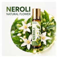 Minyak Esensial Neroli Roll On 10ml Custom OEM Private Label Grosir Aromaterapi Minyak Wangi Rollerball Perjalanan
