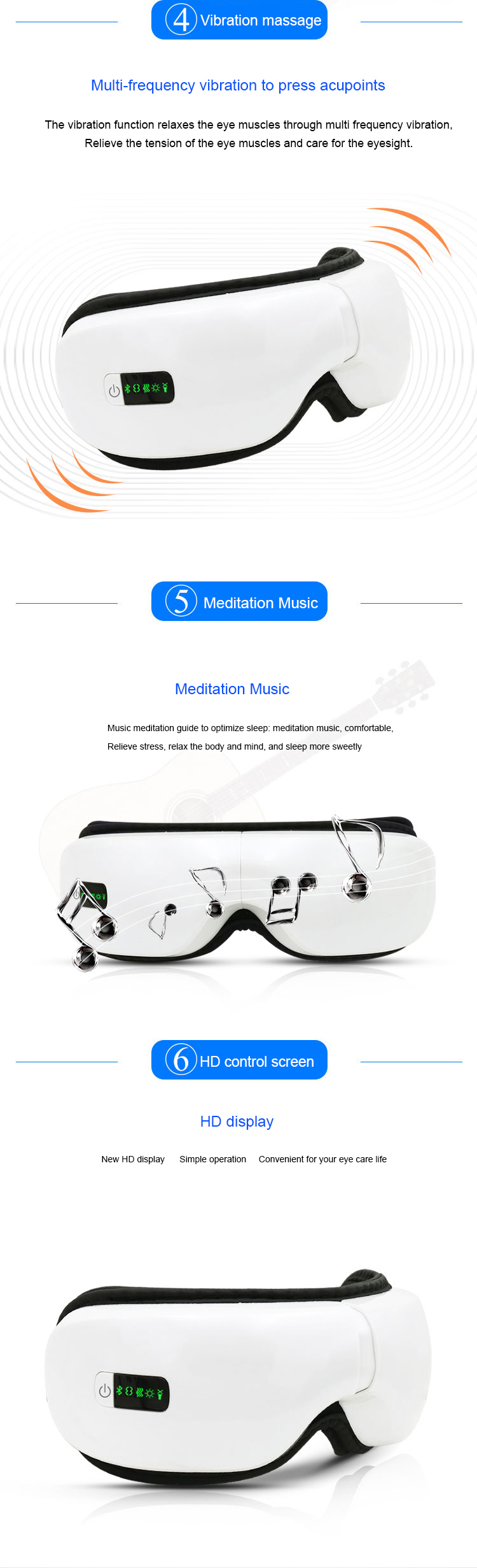 Household Electric Cold Heat Eye Anti Wrinkle Remove Massage Skin Private Label Skin Tightening Beauty Device Massager With Logo