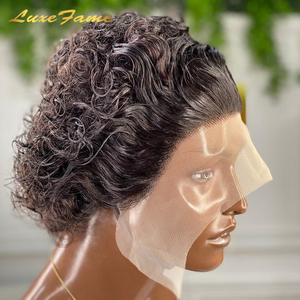 Pelucas <span class=keywords><strong>de</strong></span> Cabello Humano Vietnamita <span class=keywords><strong>de</strong></span> 8 Pulgadas con Doble Trama, Pelucas Cortas <span class=keywords><strong>de</strong></span> Cabello Humano Brasileño con <span class=keywords><strong>Corte</strong></span> Pixie para Mujeres - Product Image 3