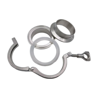 Accessoires sanitaires en acier inoxydable 304 de qualité alimentaire, pince à ouverture rapide 50 mm, ensemble de pinces en silicone