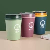 Tasse à porridge isotherme 9,5*14*CM 500ML avec couvercle et cuillère, anti-fuite, portable, mug thermique pour soupe, idéal pour le bureau et l'école
