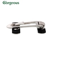 Loquet de sécurité pour porte, verrou de porte sécurisé en alliage de zinc avec protection en caoutchouc noir