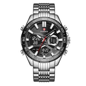 Reloj de Pulsera para Hombre FOXBOX 0049, de Lujo, Deportivo, de Negocios, con Doble Esfera de Cristal, Resistente al Agua, con Movimiento de Cuarzo Luminoso - Product Image 5