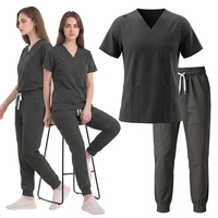 Ensemble d'uniformes médicaux en polyester et élasthanne, vêtements de travail pour femmes, uniformes de soins de santé, vêtements de travail pour hôpital