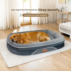 Haustier-Sofa Abnehmbarer Hundezwinger Warmes Komfortables Hundebett-Sofa mit Dicker Haustiermatte für Mittelgroße bis Große Hunde - Product Image 1