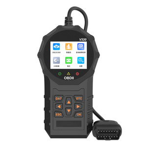 Herramienta de Diagnóstico para Auto V320 OBD2 con Pantalla LCD, Lector de Códigos 12V Negro, Compatible con Chino Simplificado - Product Image 1