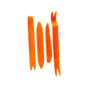 Car Interior Audio System Disassembly Tool <b>Set</b> 4 Pc Pry Bar Repair Kit <b>Wedge</b> End Straight Flat Ends DIY - Product Image 3