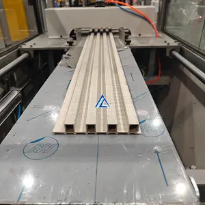 150mm 200mm Decorating fireproof Wood plastic PVC Grille panel making machine for plastic grille plate extruder production line