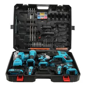 Kit combinado de herramientas eléctricas inalámbricas de 18V con doble interruptor, taladro inalámbrico de 6 piezas con <span class=keywords><strong>accesorios</strong></span>, <span class=keywords><strong>destornillador</strong></span> inalámbrico de 20 voltios - Product Image 2