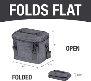 Borsa termica morbida pieghevole-Tote-piccola <span class=keywords><strong>crema</strong></span> a tenuta stagna isolata da <span class=keywords><strong>30</strong></span> lattine - Product Image 5