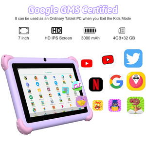 Nueva Tablet Infantil Q82K de 7 Pulgadas, 2GB+2GB, 32GB, 3000mAh, Android 12.0, Quad Core, con 375 Juegos, Resistente a Caídas, WiFi - Product Image 4
