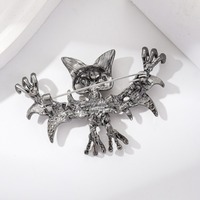 Broche de Murciélago de Halloween, Pin de Alta Gama, Accesorio para Mujer, Joyería