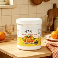 Produsen Grosir Lotlong, Selai Jeruk Asli Konsentrat 1.2kg, 12 Drum untuk Minuman Bubble Tea, Rumahan & Komersial