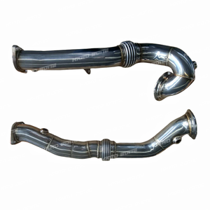 Tuyau de descente d'échappement pour <span class=keywords><strong>BMW</strong></span> E82 e88 E90 E91 E92 E93 135i 335i <span class=keywords><strong>335ix</strong></span> N54 299PS 306PS 2005-2010 tuyaux de descente avec mini chat - Product Image 5